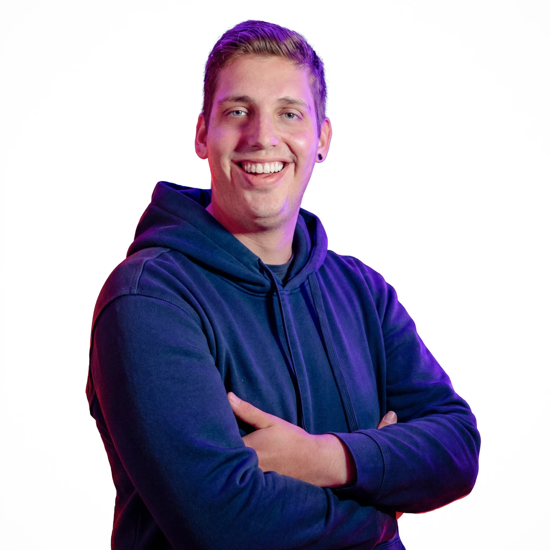 Portretfoto van DJ Da Vibe, een van de vaste DJ's van Lightmynight.