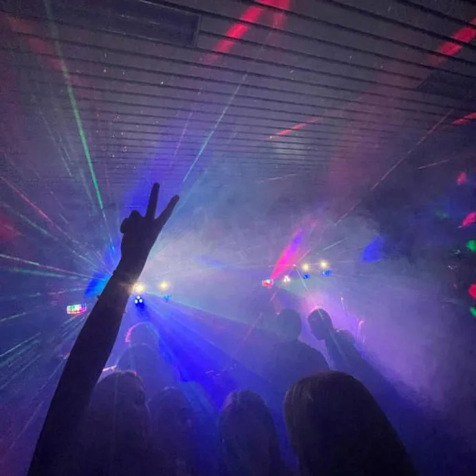 Feest met licht en geluid